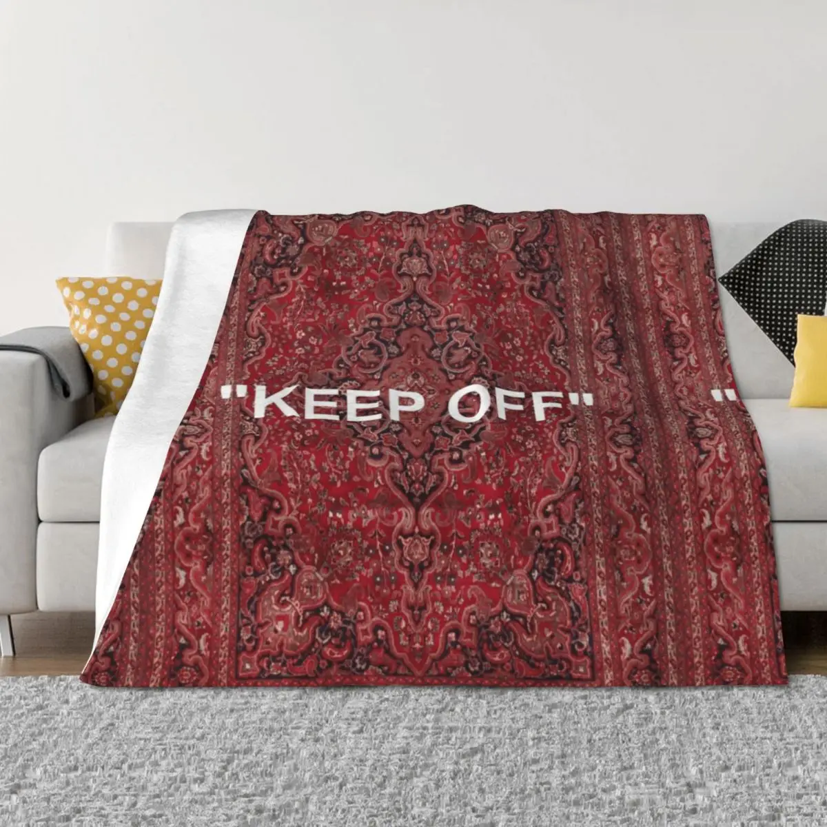 KEEP OFF - антикварный ковер Orian, одеяло, роскошные дизайнерские одеяла для пикника, тяжелые мягкие одеяла