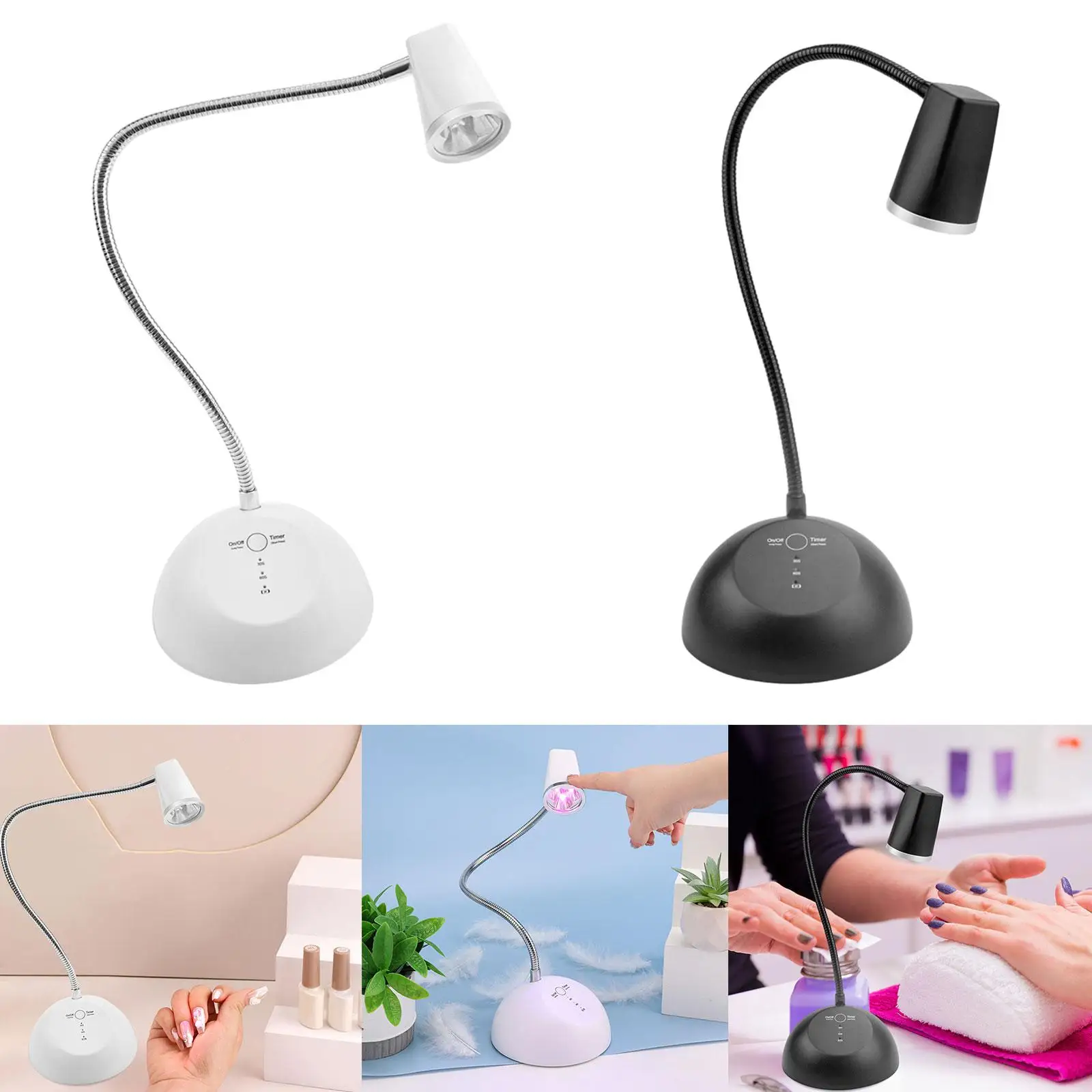 

Nail Lamp for Gel Nails Curing Nail Arts Mini Nail Ligh LED Nail Light USB Cordless Nail Lamp for Toenails Salon Nail Home