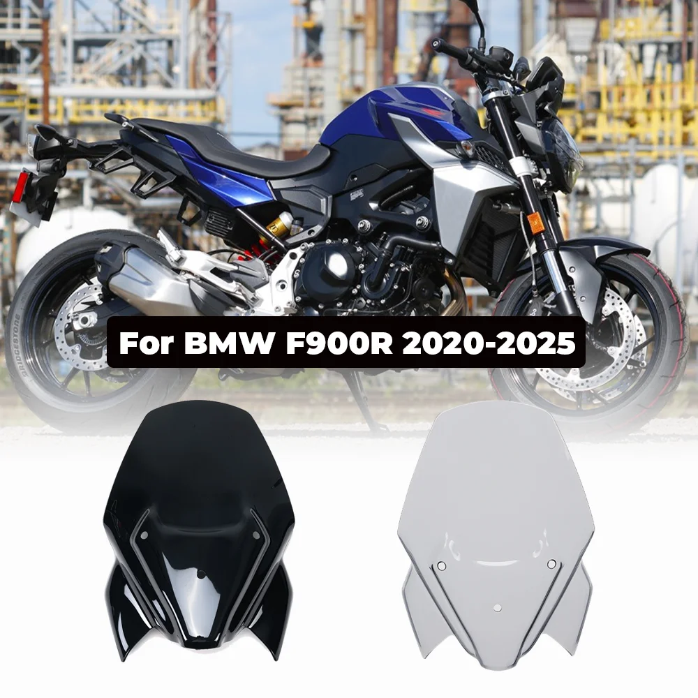 

Enlarged Windshield For BMW F 900 R 2020-2025 WindScreen F900R F900 Wind Shield Screens Deflectors Motorcycle Accessories Black