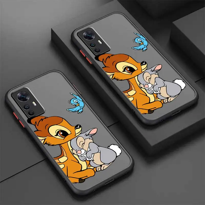 Thumper Bambi Disney For Xiaomi Mi 13 12 12S 12T 12X 11 11T 10 9T Lite Pro Ultra Frosted Translucent Phone Case