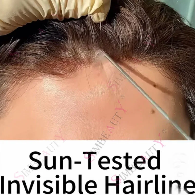 

Необнаружимая супер ультратонкая микрокожа 0,02 мм 1B50 340 # 565 # Серый Коричневый Натуральная Линия Волос 80 Плотность Мужской Парик 100% Человеческих Волос Парик