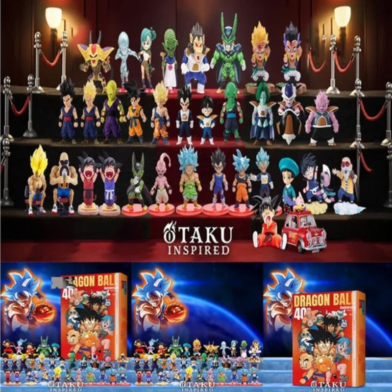 جديد لعبة دراغون بول الذكرى الأربعين سلسلة يوم القدوم لكمة وين صندوق أعمى مع شجرة عيد الميلاد الديكور الاكريليك اللعب هدية #3