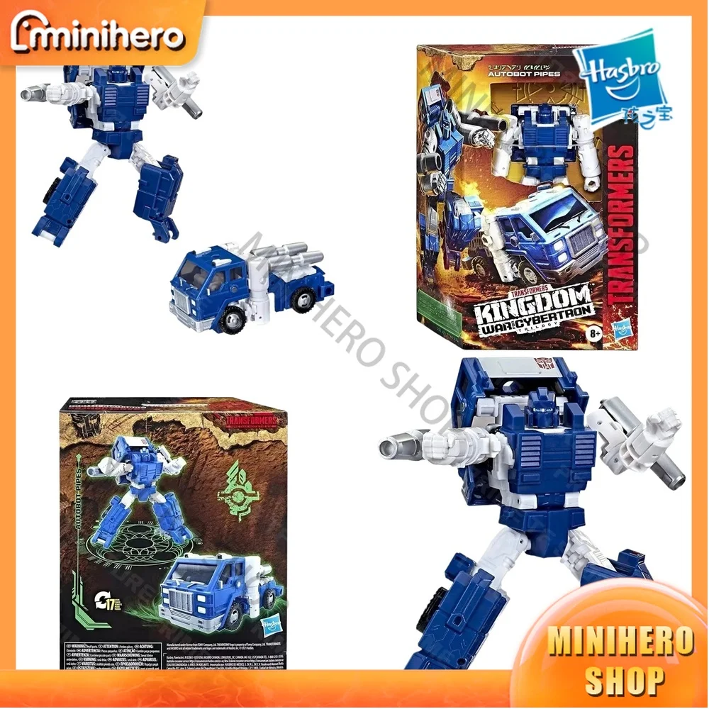

In Stock Original Hasbro Transformers War for Cybertron Kingdom F0682 Autobot Pipes Deluxe Class Super Action Figure