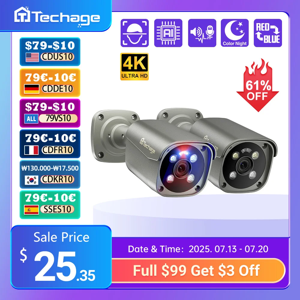 Techage Uhd 5MP 4K … - image