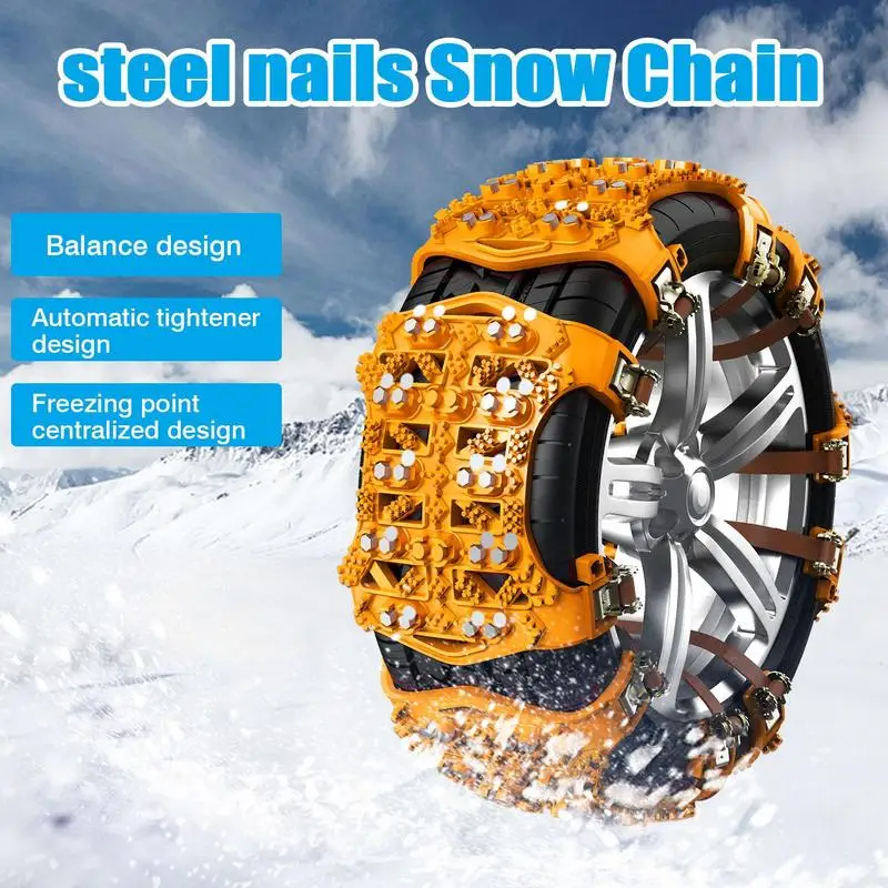 

6Pcs Car Tire Wheel Chain Plastic Chain Car Truck SUV Winter Off Road Accessories Snow Chains General-purpose Car Vehicle tool