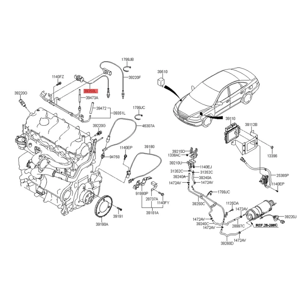 Excelente Sensor de índice de combustible de aire Sensor de oxígeno de aire 39350-2A400 39350-2A420 para Hyundai Kia Opel Vauxhall Saab 0281004026