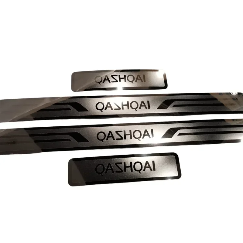 

For Nissan QASHQAI 2008-2021 Door Sill Strip Car Protector Side Thresholds Automotive Accessories Chrome Trim Stainless Steel