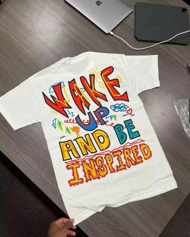 

Y2k Top Vintage Street Alphabet Print Short Sleeve Men's T-shirt 2024 Summer Harajuku Couple Casual Loose Oversized T-shirt