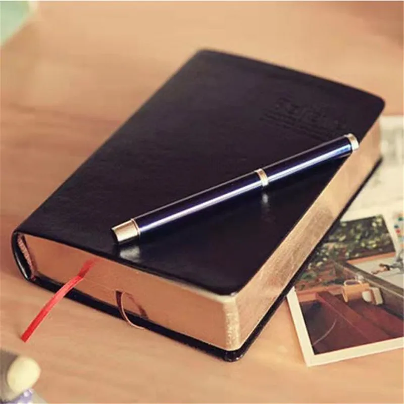 Retro 365 Days Diary Notepad Book Journals Agenda Planner Thick Paper Notebook With Lock