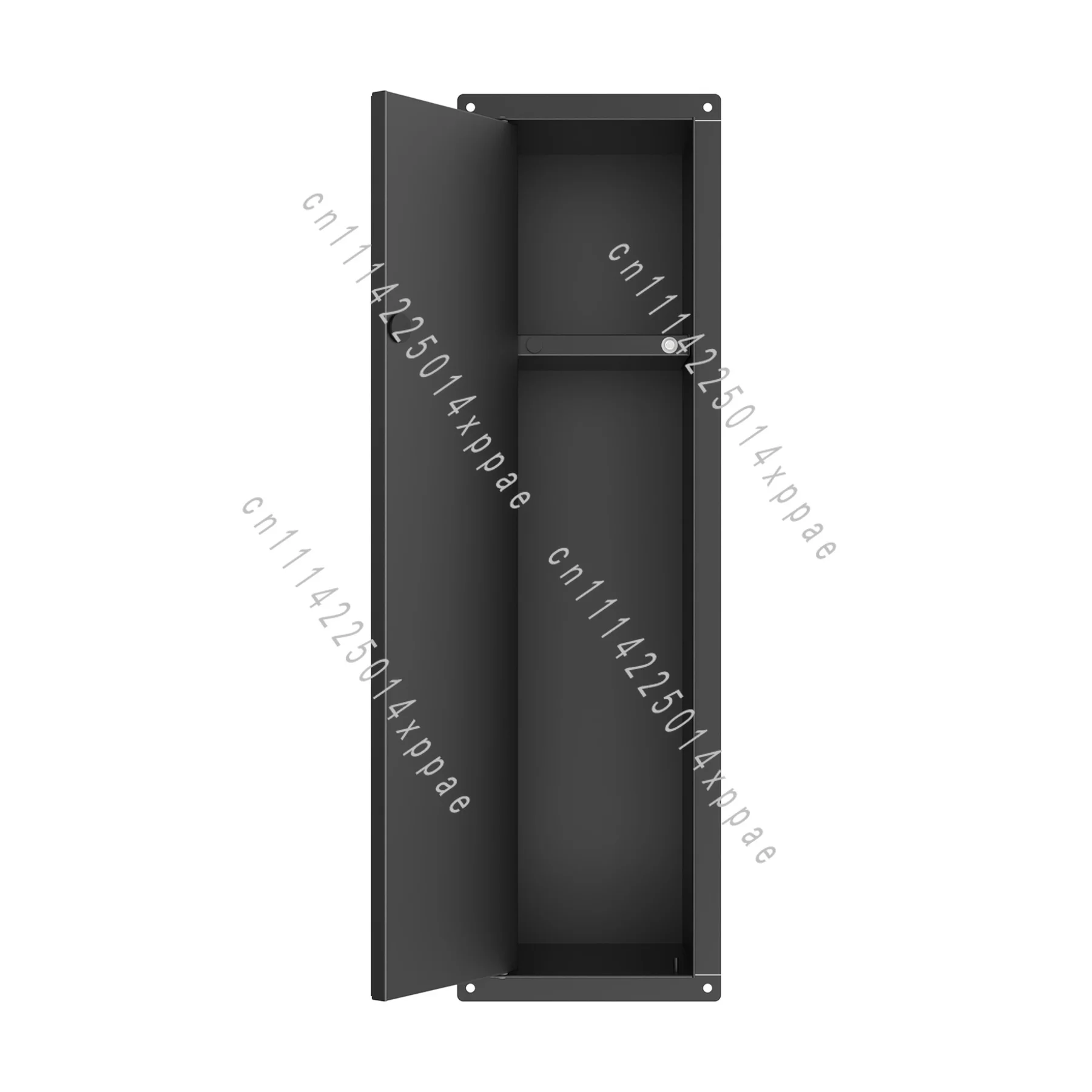 Recessed Niche Toilet Paper Holder 304 SUS Multi-functional Hidden Toilet Brush Holder Bathroom Concealed