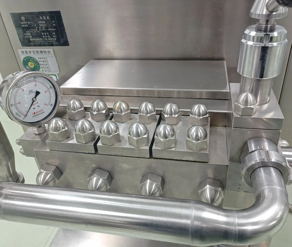 Small Scale High Pressure Homogenizer for Ice Cream Juice Emulsifying Machine Lab Use Custom