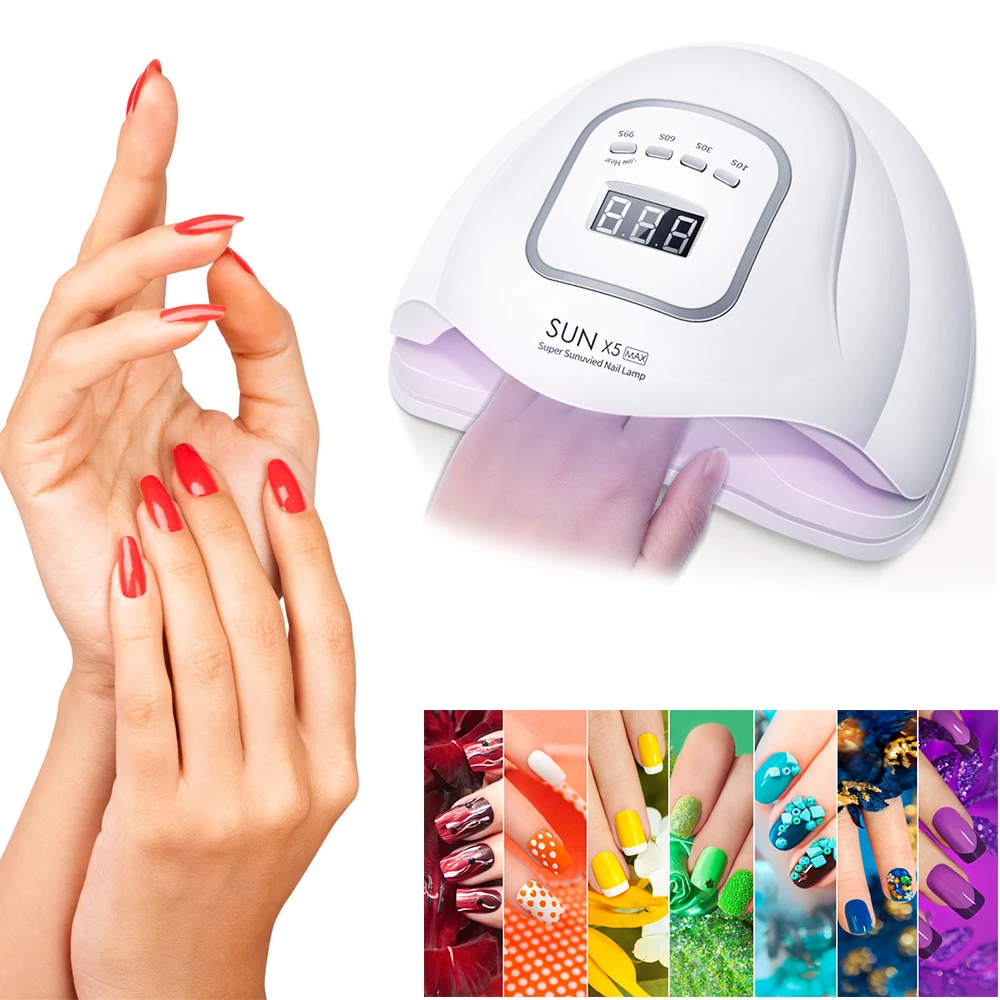 SUN X10 Max 132W Nail Dryer Professional LED Lamp 66LEDs UV Ice Lamp For Drying Gel Polish Timer Auto Sensor Manicure Tools