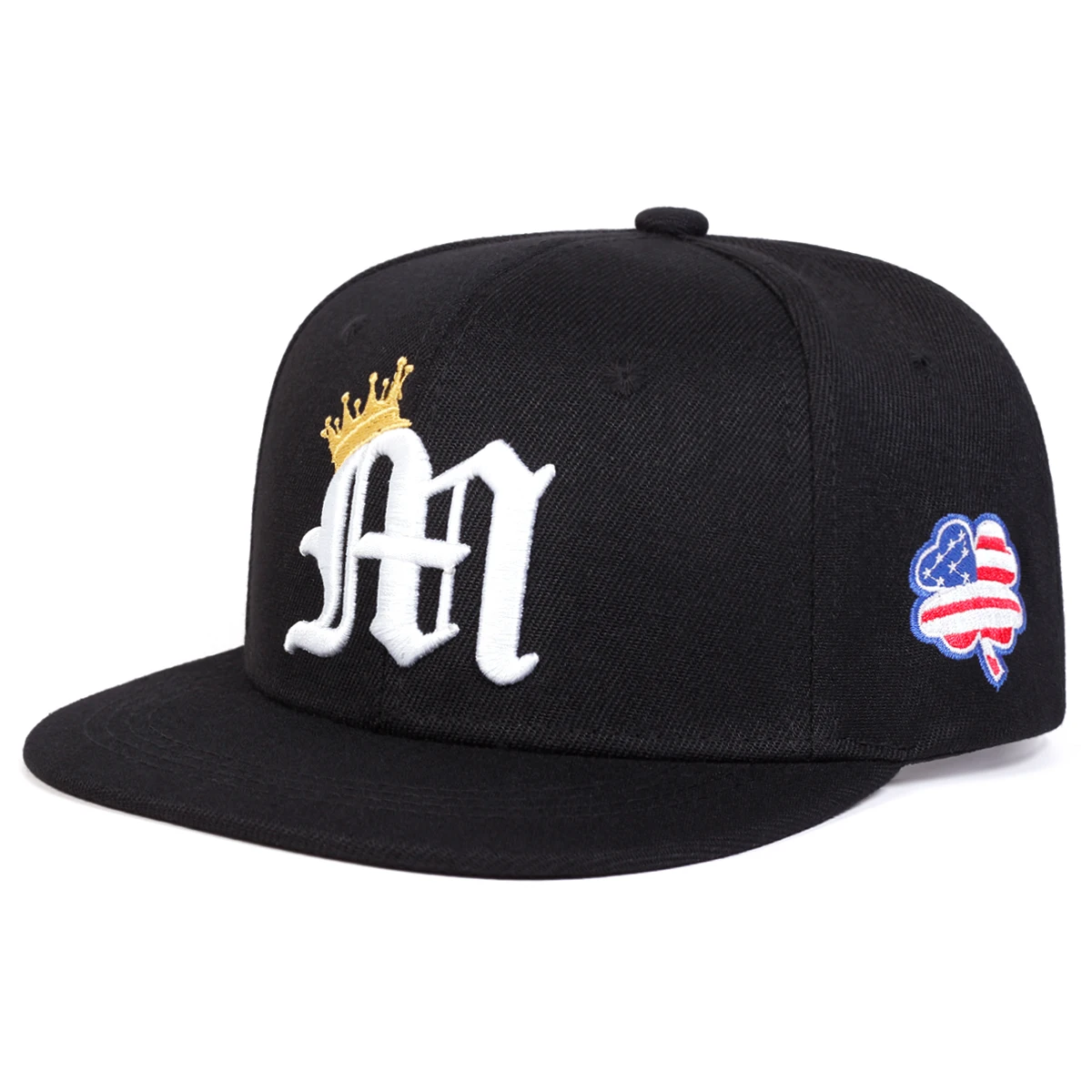 Unisex M Letter Crown Embroidery Hip-hop Hats Spring Autumn Outdoor Adjustable Casual Baseball Caps Sunscreen Hat