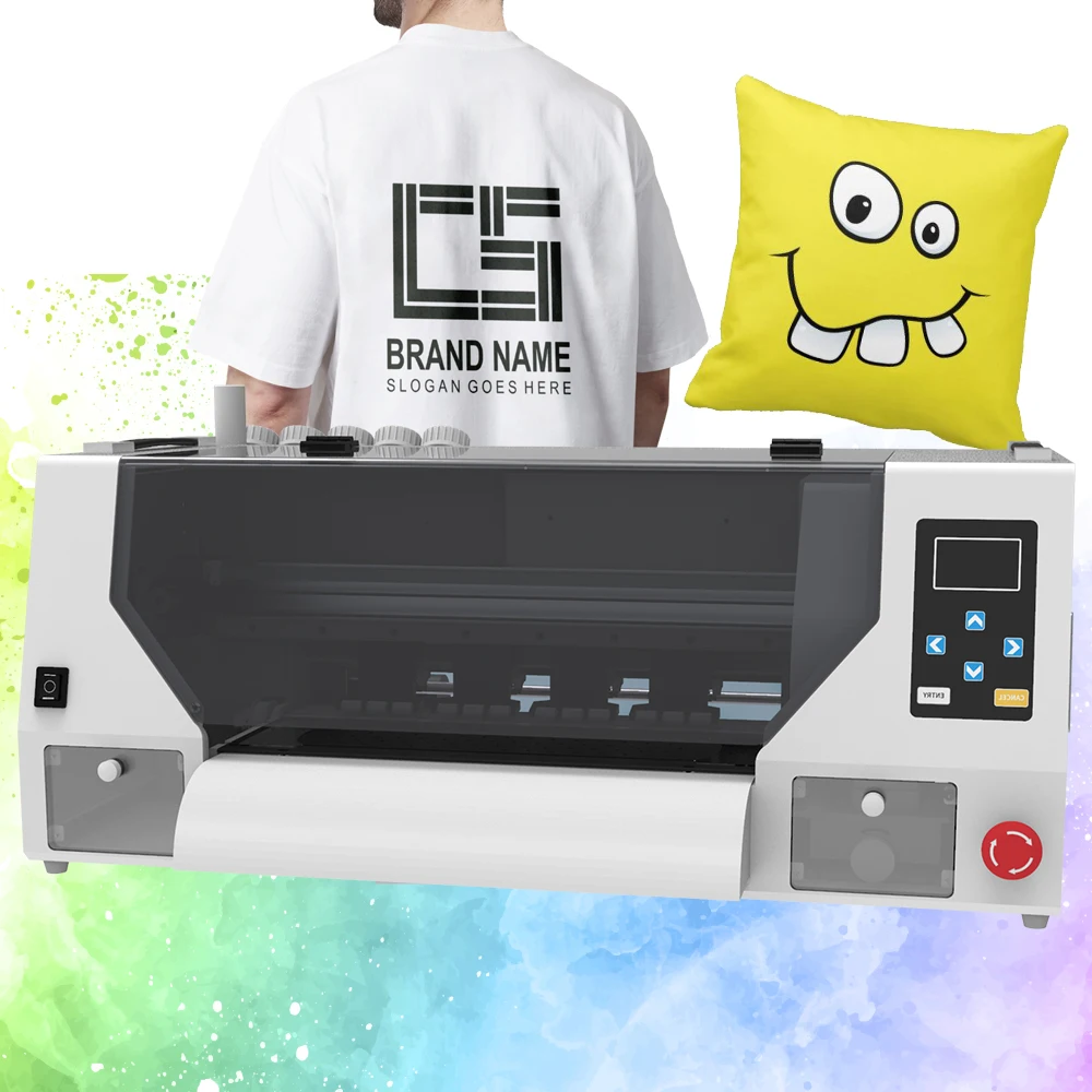 Custom dtf clothes printer dtf printer t-shirt printing machine Pattern Clothing Icon dual head Printer