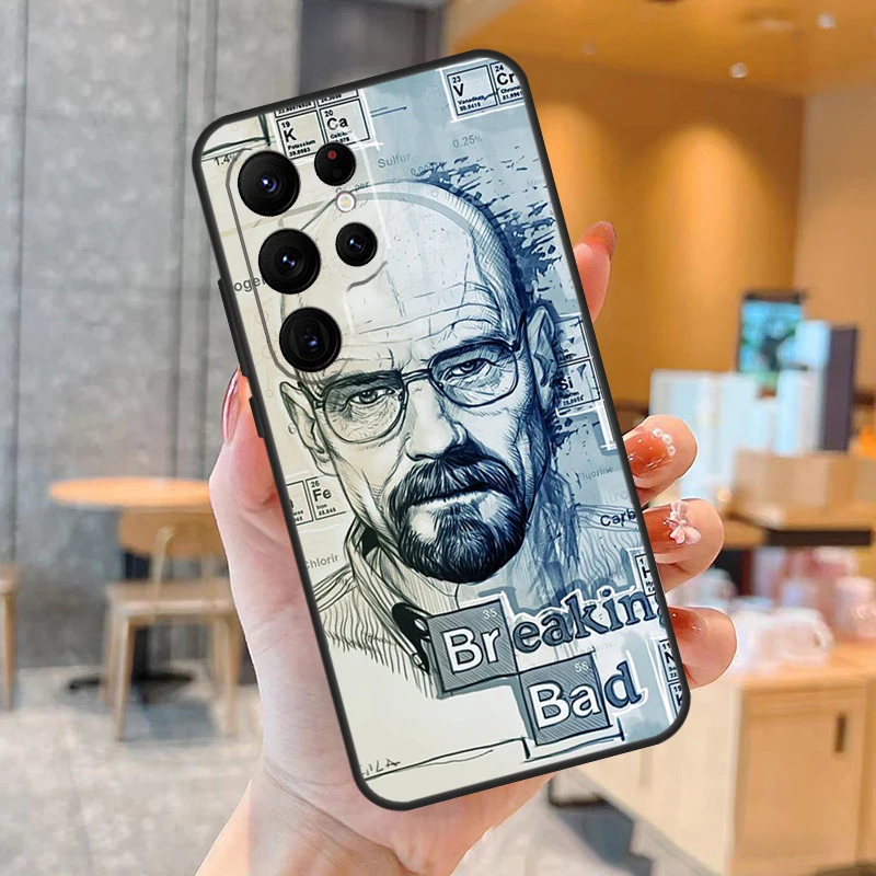 Funda de teléfono Breaking Bad para Samsung Galaxy S25 S24 S23 S21 S20 S22 Ultra S9 S10 Plus S25 FE contraportada