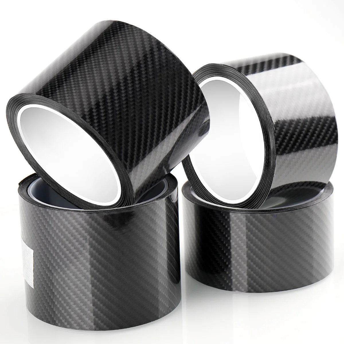 Carbon Fiber Sticker Car Door Sill Protector Film Anti Waterproof Scratch Tape for Auto Door Sill Edge Side Mirror B-pillar