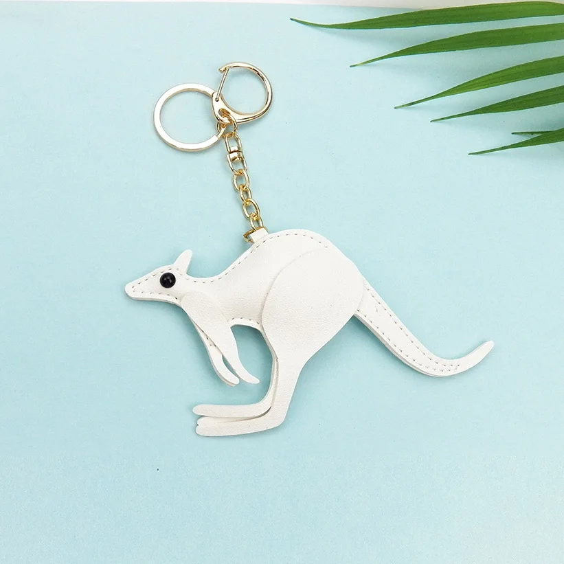 australia keychain Key Ring pu Key Chain Keychain Gift Jewelry Bronze Silver Color Australia Kangaroo Pendant Great Promotion