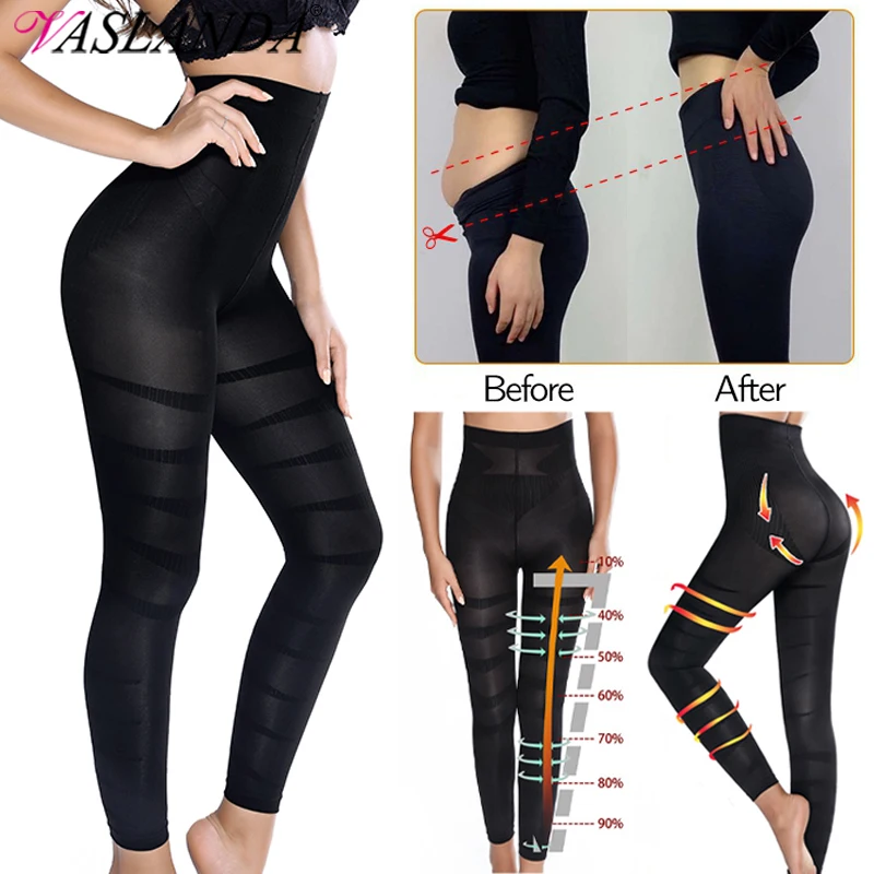 Legs Slimming Body Shaper Anti Cellulite Compression Leggings High Waist Tummy Control Panties Thigh Sculpting Slimmer Shapewear