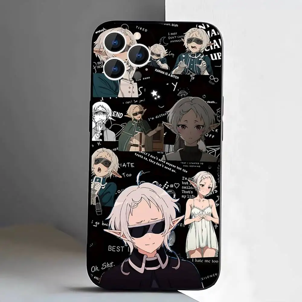 حافظة هاتف Mushoku Tensei التناسخ العاطلين عن العمل لهاتف iPhone 17,16,15,14,13,12,11,Pro,XS,Max,XR,Plus,E,SE4,غطاء ناعم أسود صغير #2