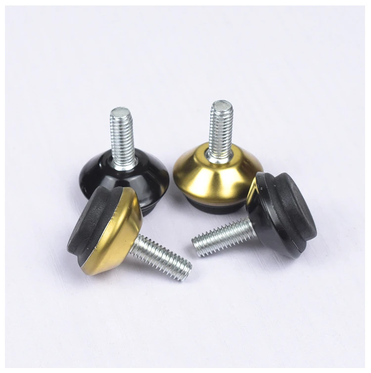 2PCS M6 Adjustable Leveling Chair Leg Feet Furniture Mat Screw-in Base Sofa Bed Cabinet Table Floor Protector Anti-slip Pad