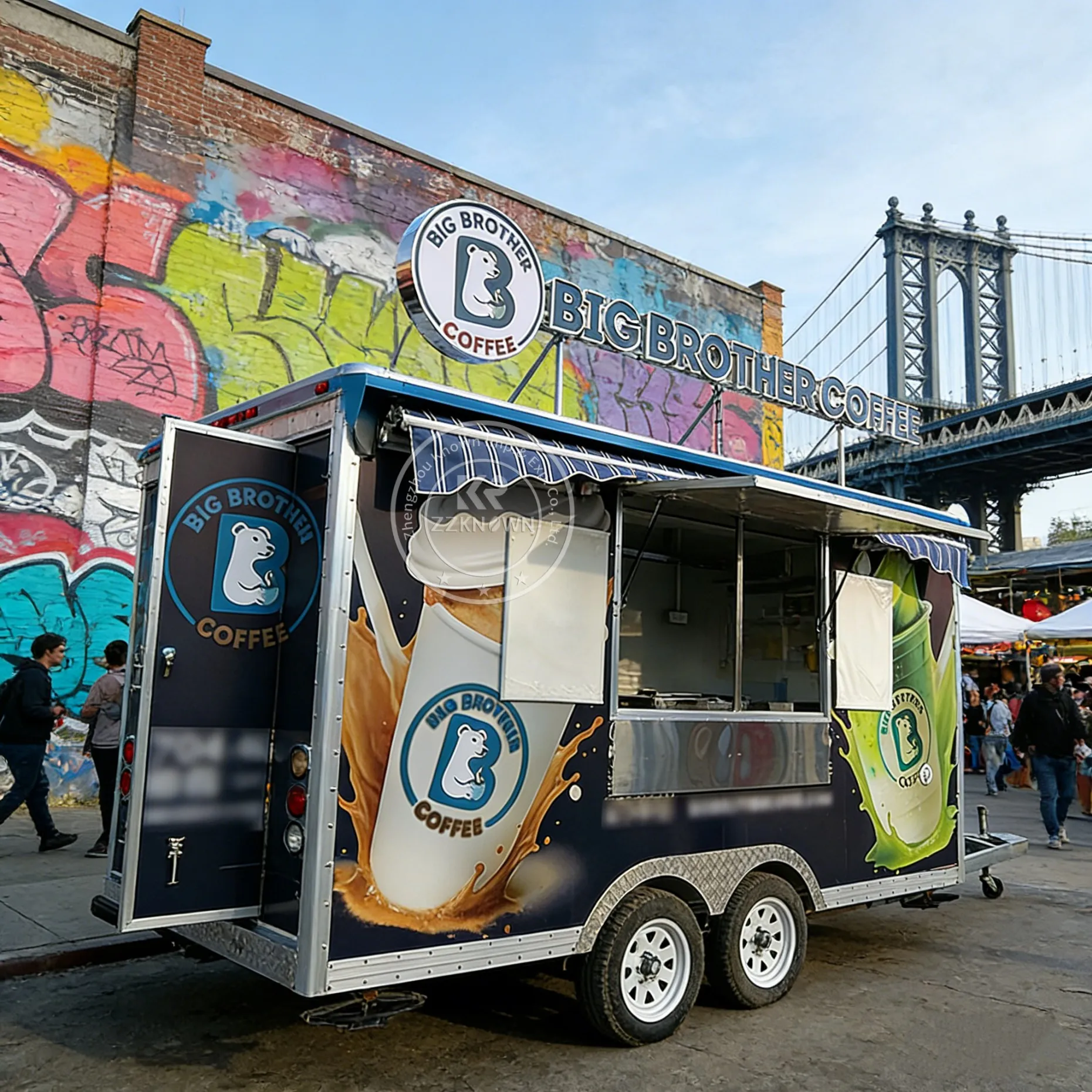 

Высококачественный передвижной фургон-кафе/фудтрак для уличной торговли, барбекю, хот-догов, бургеров, кофе, для путешествий и кемпинга