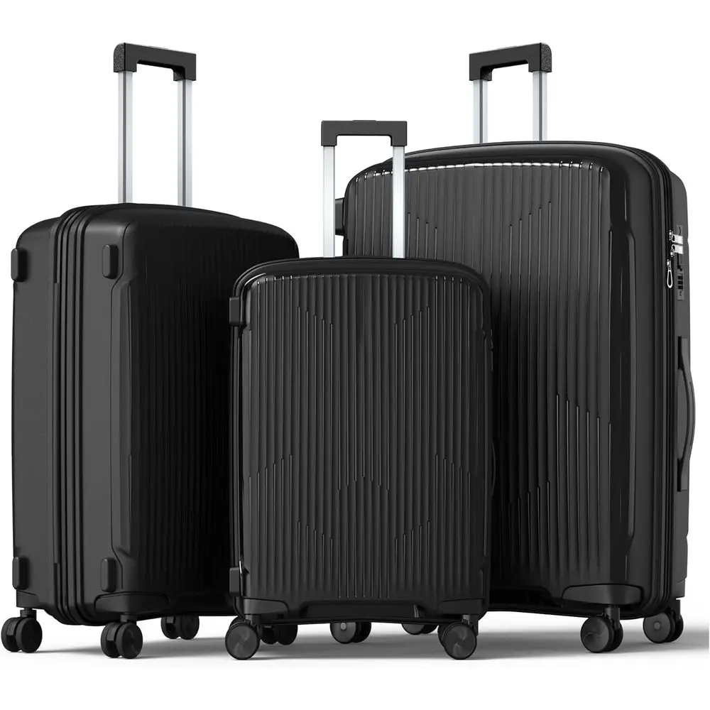

3-Piece Hardside Luggage Set: 20, 24, 28 Travel Cases