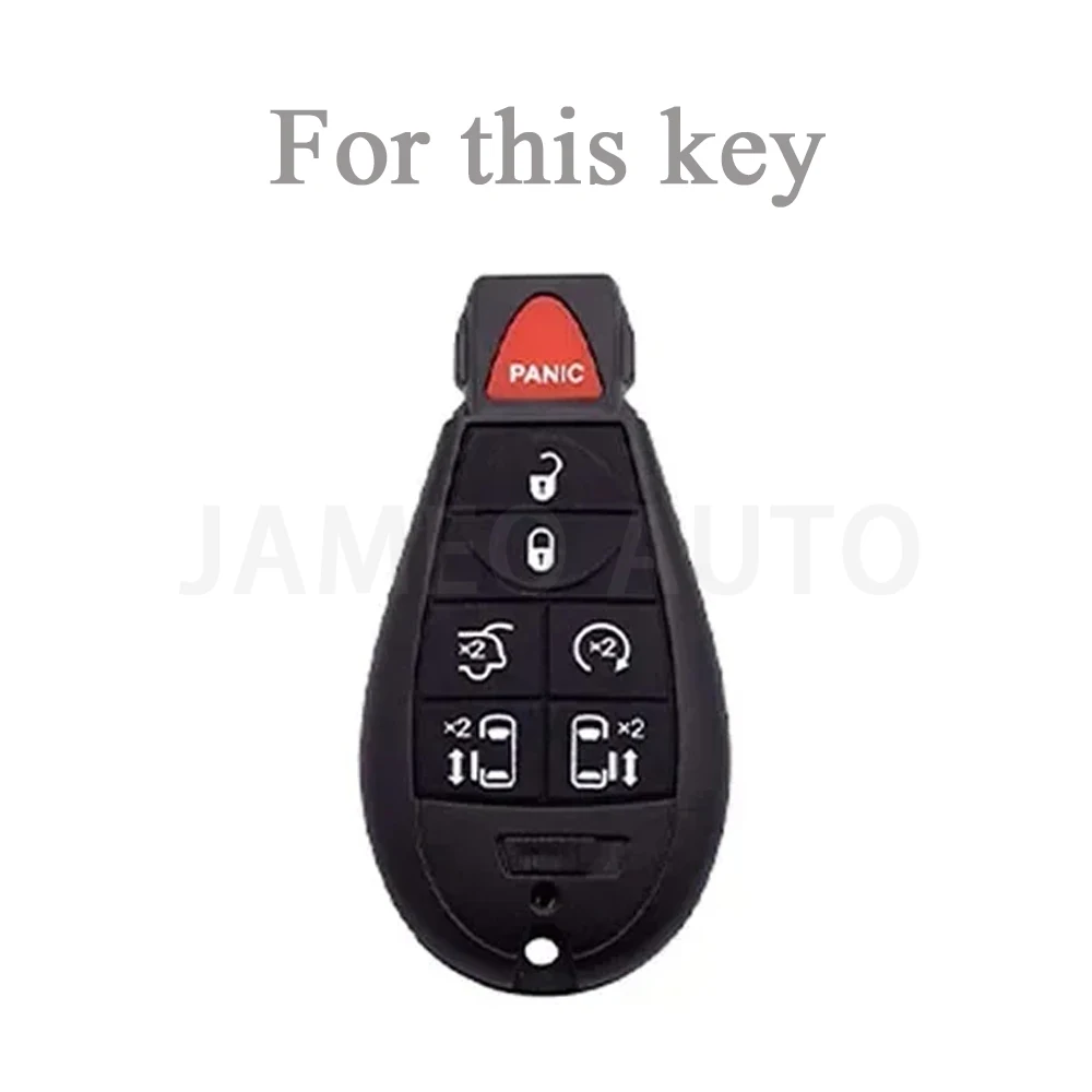 TPU Key Case for Dodge Dart Grand Caravan for Jeep Grand Cherokee Cap for Chrysler Town & Country Grand Voyager Key Cover