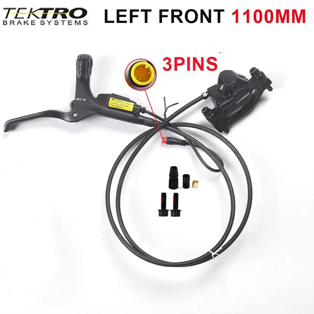 HD-E350 Electric Bicycle Hydraulic Disc Brake Set 1100/1800mm E-Bike Scooter Power Control Power Off Disc Brake