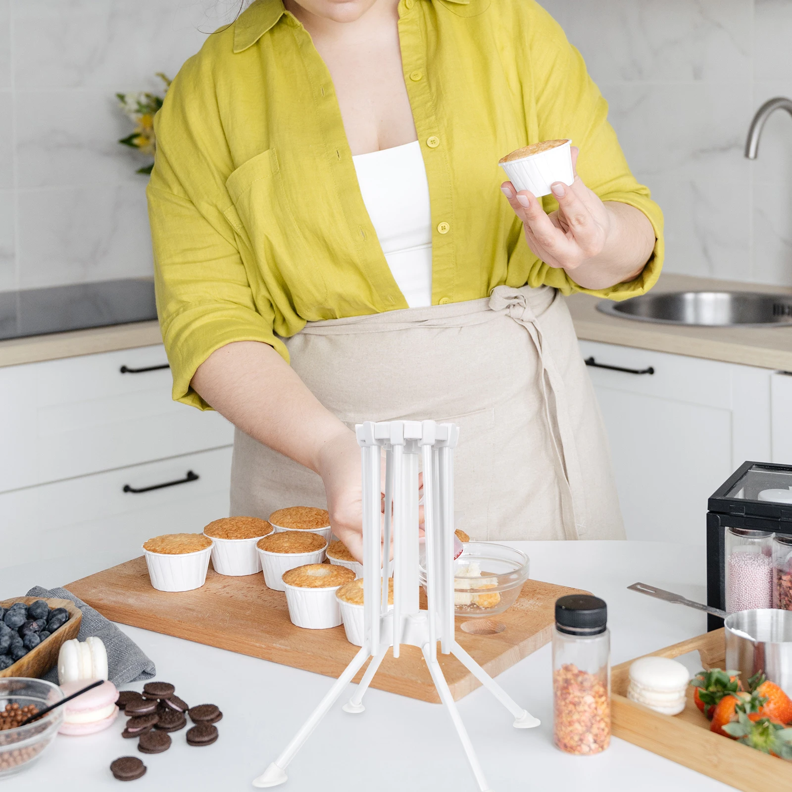 Zusammenklappbarer Nudel-Trockenständer, Nudelhalter, Aufbewahrung, ABS, Küche, abnehmbar, faltbar, manuelle Anpassung, kleines platzsparendes Design