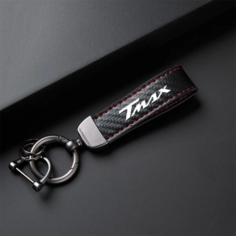 High-Grade Leather Motorcycle Keychain Holder Keyring for Yamaha TMAX tmax530 T MAX 530 Tmax 500 T-MAX 560 tmax560 Accessories
