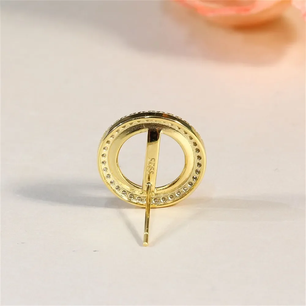 

Серьги из стерлингового серебра 925 пробы с жемчугом, принадлежности для самостоятельного изготовления ювелирных изделий, пустые стойки для сережек для аксессуаров ручной работы, без жемчуга