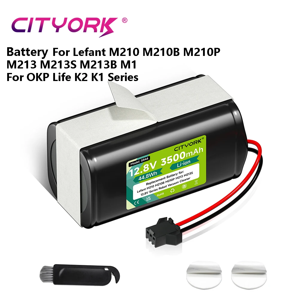 12,8 V 3500 mAh Akku für Lefant M210 M210B M210P M213 M213S M213B M1 OKP Life K2 K1 Staubsauger, wiederaufladbarer Akku