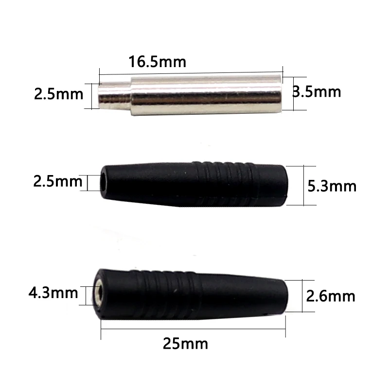【10-5PCS】2mm banana plug pure copper gold plated 2mm test line high insulation panel joint assembly welded type
