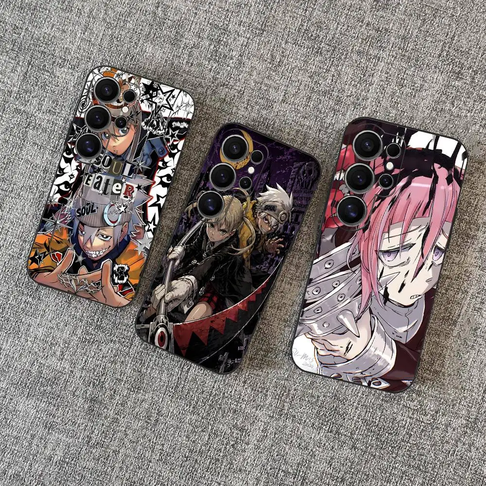 S-Soul E-Eater Anime Phone Case For Samsung S 24 fe 25 Ultra plus 20 lite 21 30 22 23 24 22 Ultra 5G Fundas