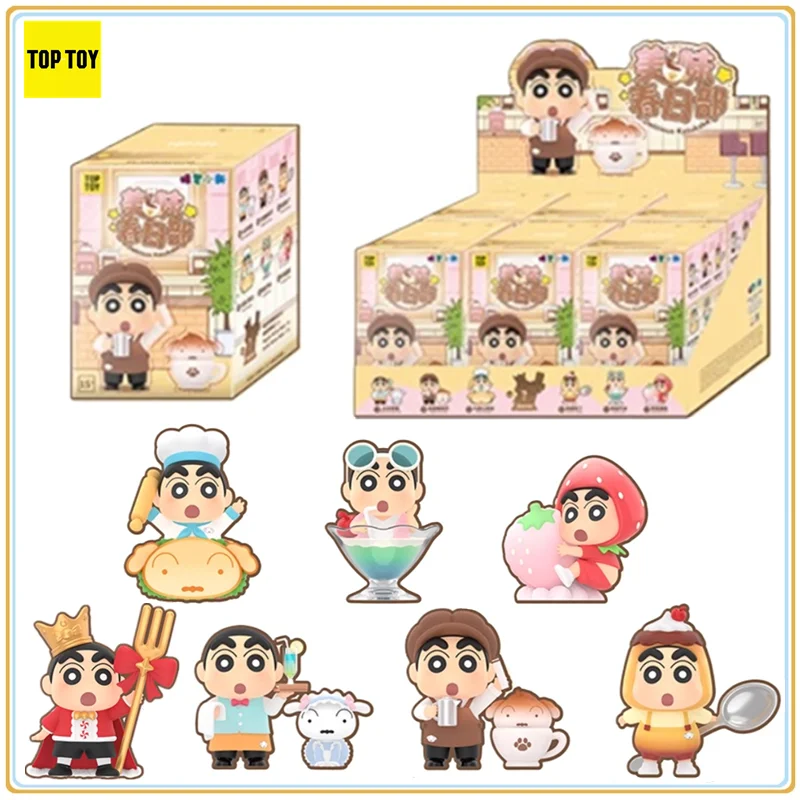 

В наличии оригинальный TOPTOY карандаш Шин-тян вкусный весенний фестиваль глухая коробка аниме модели персонажей куклы коллекционные игрушки подарки