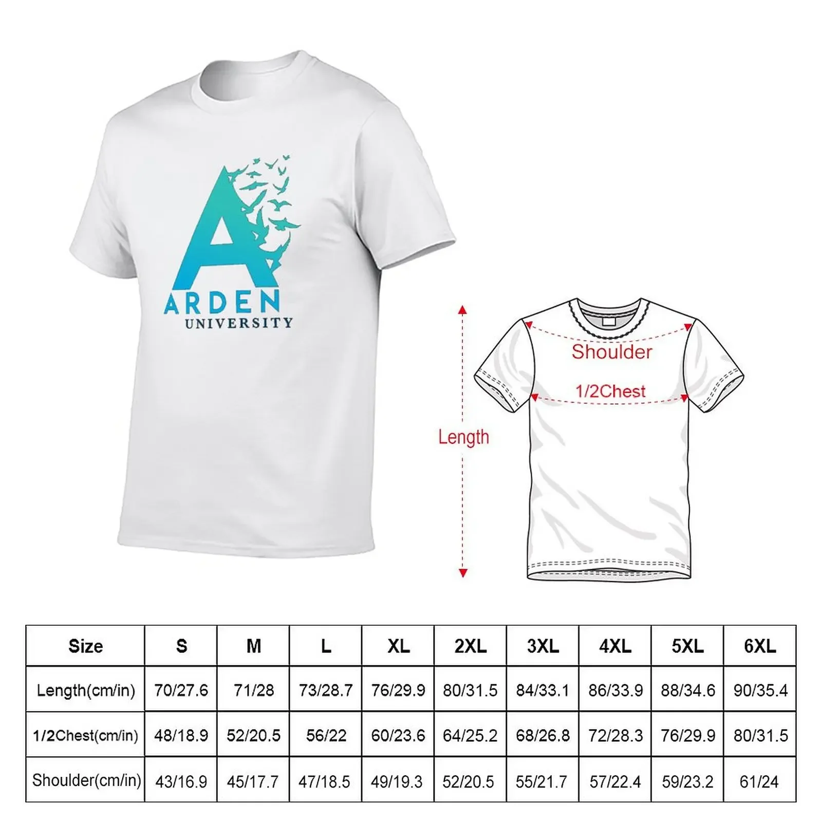 University Arden T-Shirt plus sizes shirts graphic tees Men's cotton t-shirt