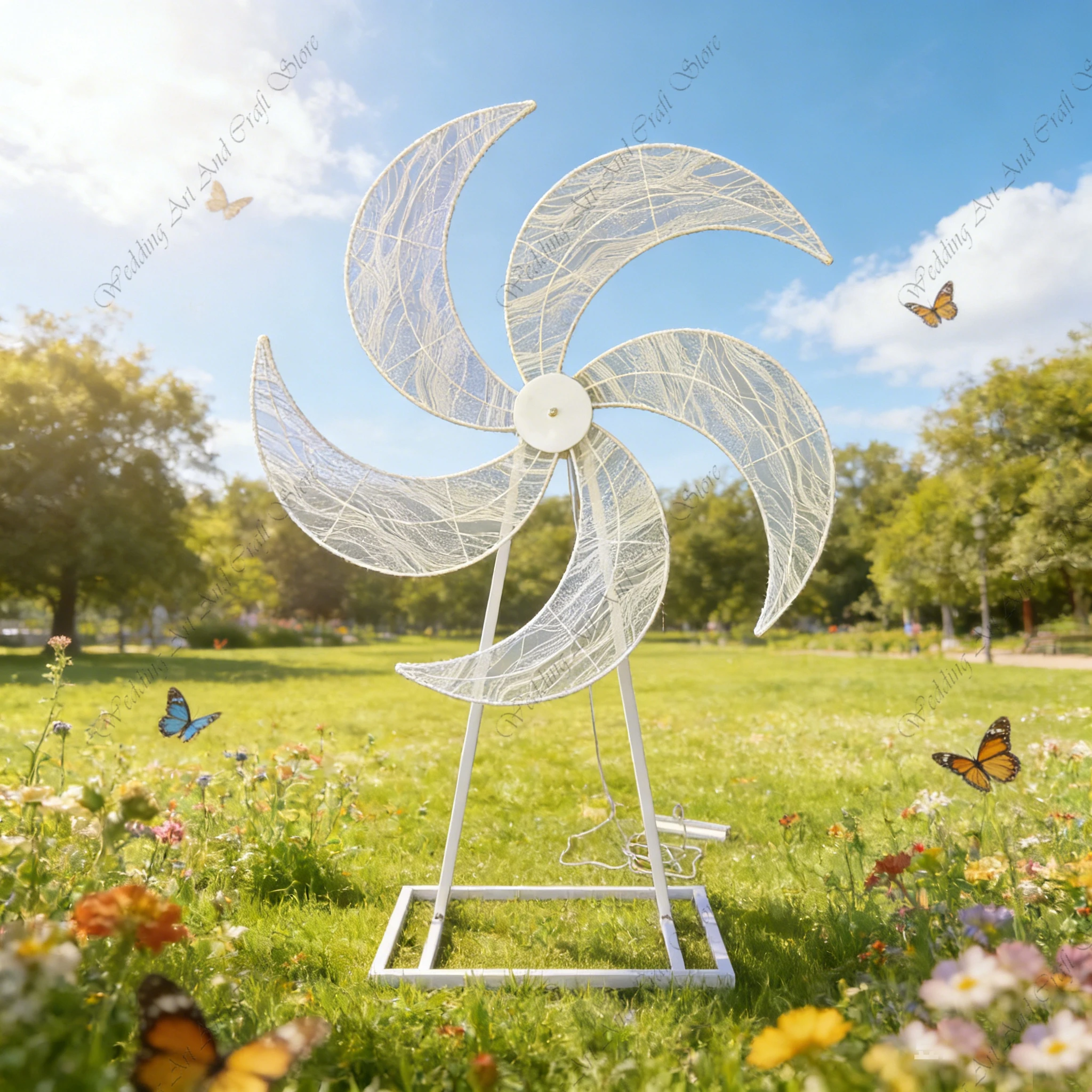 

1 шт. f30, белый свет, вращающаяся ветряная мельница, фон, свадебный светильник, электрические напольные поворотные лампы для украшения сцены ivy601