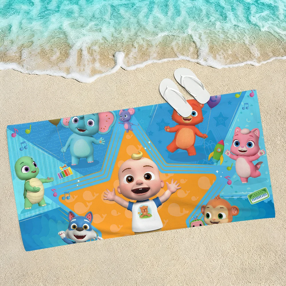 Linda toalla Happy Children C-CoComelon-S para playas, estudios de yoga, gimnasios, aguas termales, piscinas y picnics