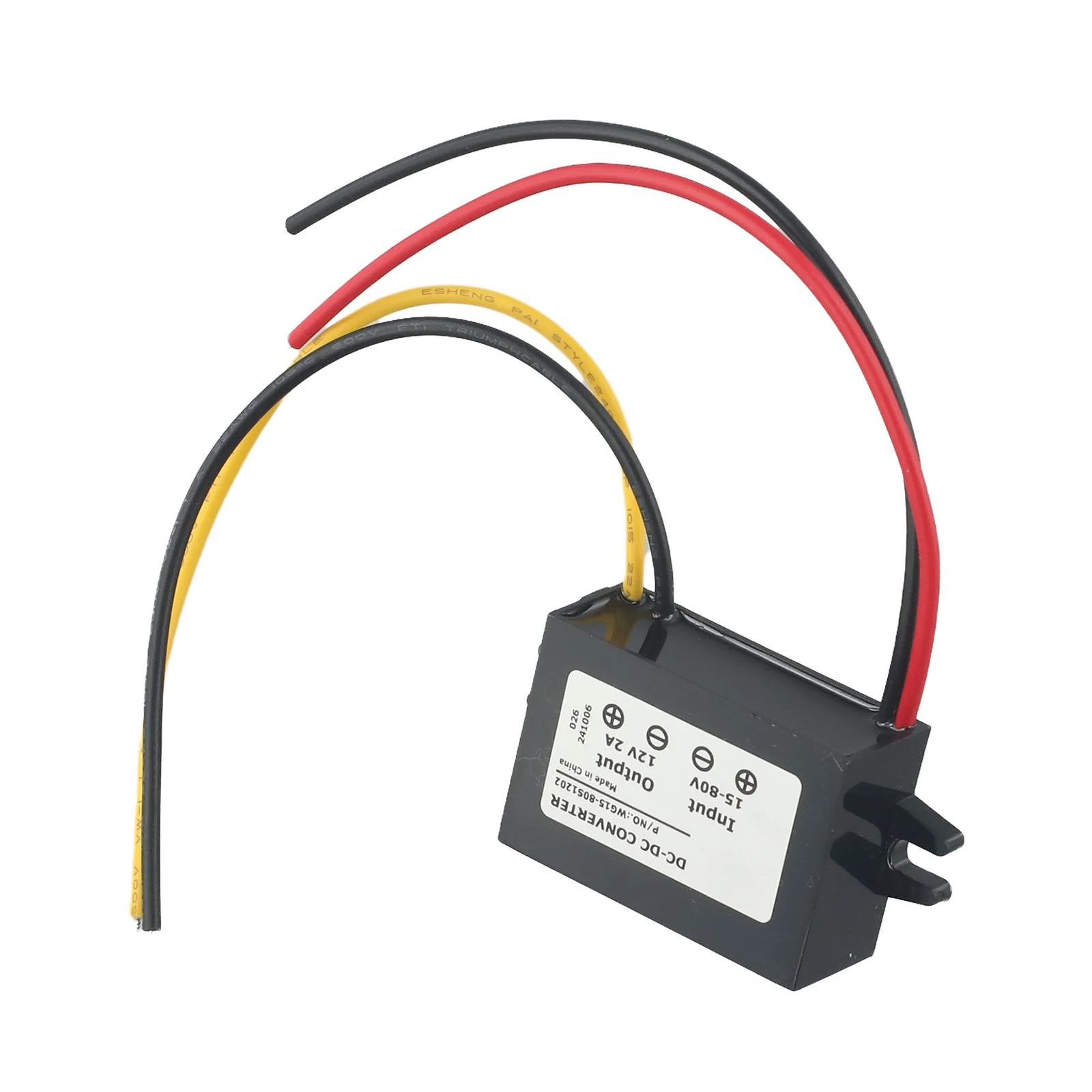 DC 15-80V To DC 12V 2A Step Down Converter Voltage Regulator For Vehicle,LED For Electric Vehicle Golf Cart LED Lamp