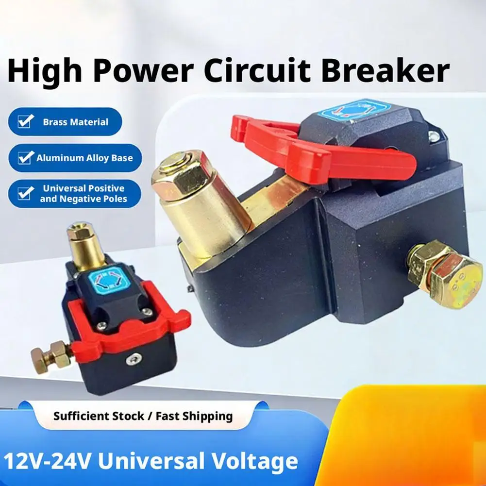 

1Pcs Pure Copper Battery Disconnect Switch 12V 24V Heavy Duty Master Isolator Rotatable Power Cut Off Kill Switch for Car Truck