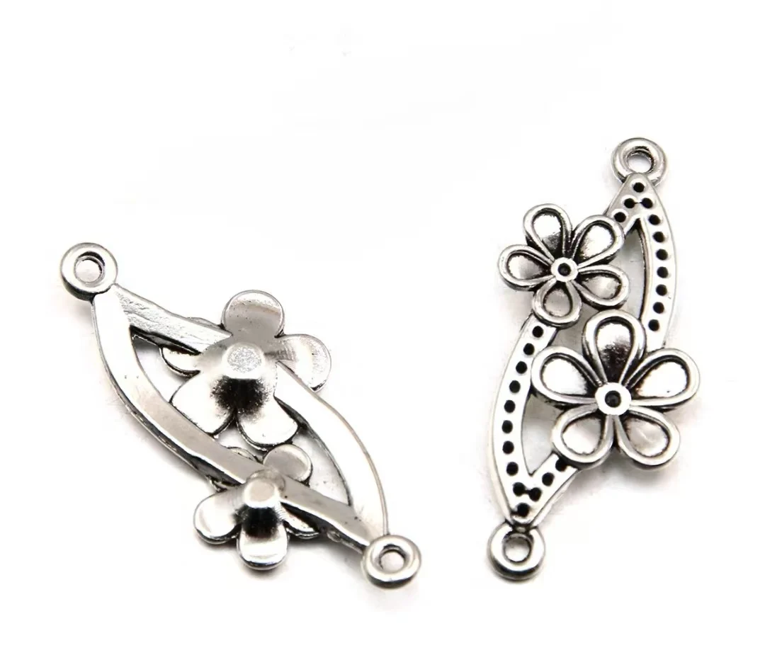 

15pcs 37x17mm Zinc alloy metal tibetan silver,antiqued bronze plated connector T0646 for jewelry making