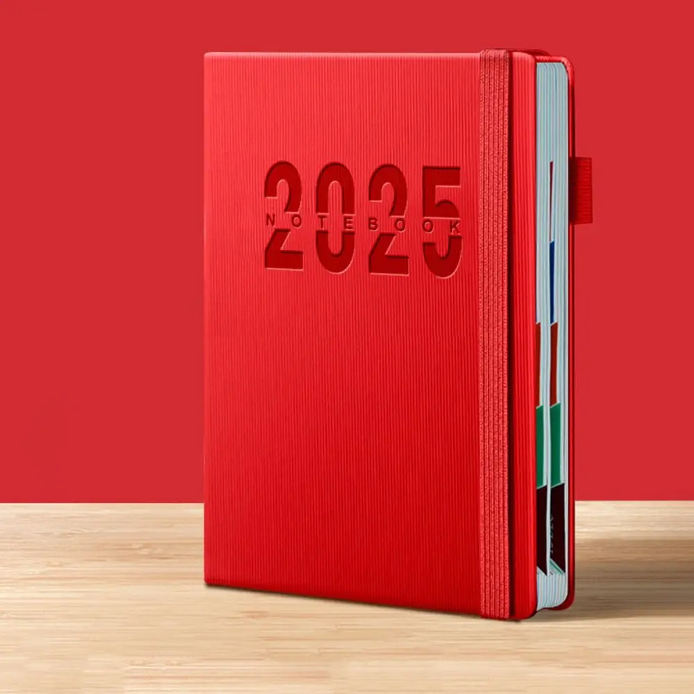 ภาษาอังกฤษ 2025 Schedule Planner Notepad 12 เดือนจดบันทึก 2025 A5 โน้ตบุ๊ค To Do List ไดอารี่ Notepad 365 วัน Notepad