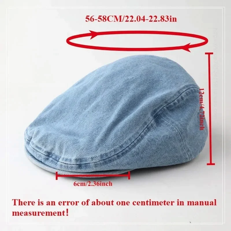 2025 جديد ريترو متعرجة نمط القبعات للرجال النساء موزع الصحف قبعة للجنسين موضة غسل الدنيم الرسام قبعة الفتيات كل مباراة قبعة مسطحة