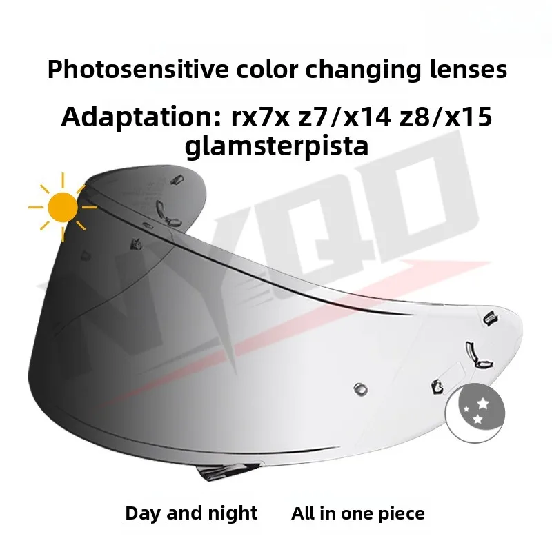 

For SHOEI Z7/X14/Z8/X15 Glamster HJC NEO Pista ARAI RX7X Capacete De Moto Photochromic Lens Motorcycle Accessories