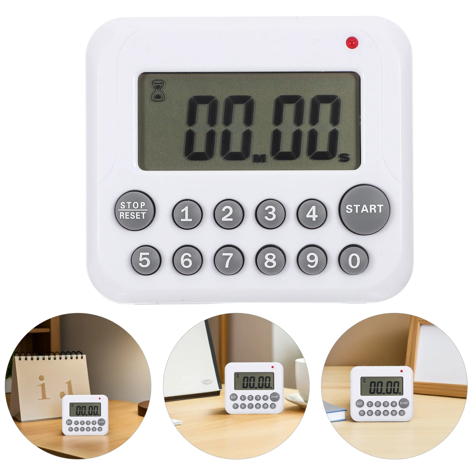 

LCD Screen Digital Kitchen Cooking Timer Grey Button Loud Alarm Magnetic Ultra Thin Timing Device Useful for Cooking Games