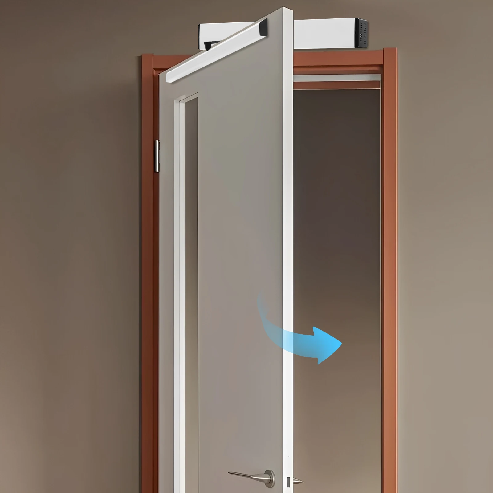 65 واط فتاحة باب متأرجحة أوتوماتيكية سبائك الألومنيوم المواد البلاستيكية 150 كجم الحمولة 99 ° فتح نظام التحكم في الوصول إلى زاوية #6