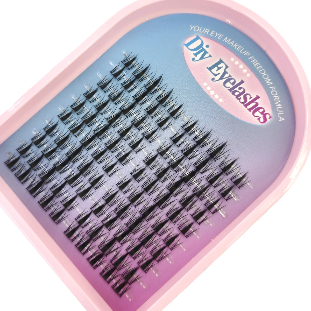 30 Reihen Wimpernbüschel DIY Spiky Cluster Lashes Gemischte Stile Flauschige Volumen-Wimpernbüschel Flauschige Einzelwimpernverlängerung – Detail 8