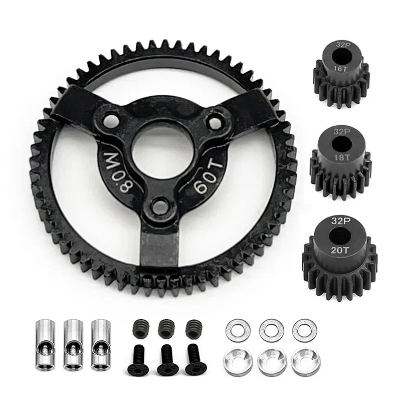 

Harden Steel Spur Main Gear 50T 52T 54T 56T 58T 32Pitch 0.8M 6842 6843 3956 for RC Car 1/10 TRX Slash Stampede Rustler 4x4 VXL