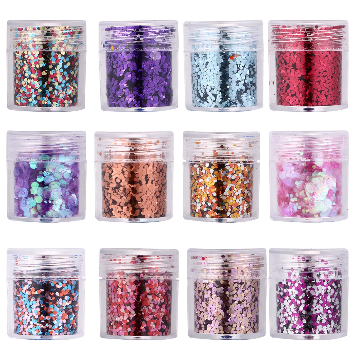 

16 коробок, мигающие блестки для ногтей, красочные блестящие наклейки для маникюра, чипсы для дизайна ногтей, декоративные детали, блестки для маникюра