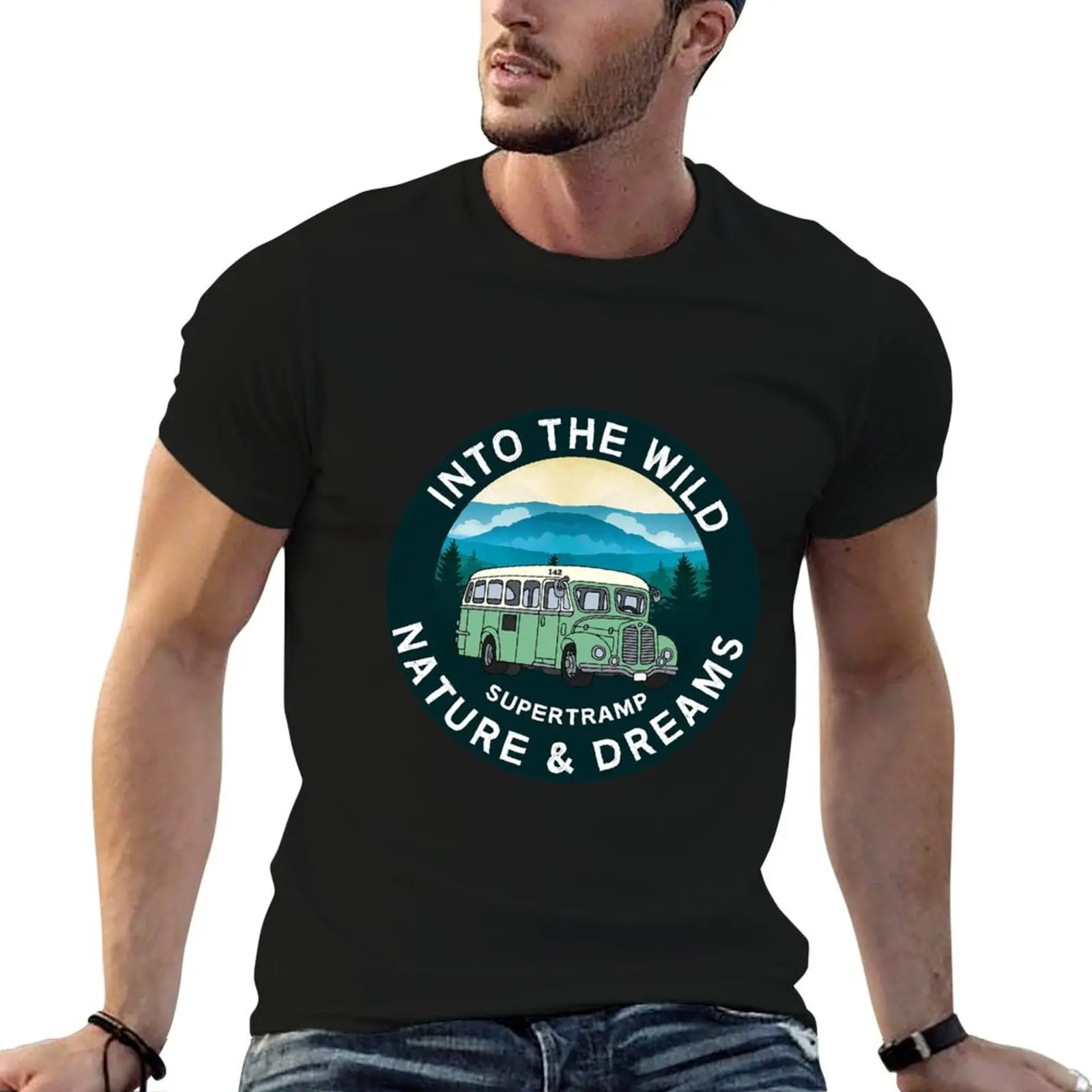 Camiseta Into The Wild - Leave No Trace Respect - Supertramp - Respect Nature, camiseta para hombre, camiseta 100 por ciento algodón